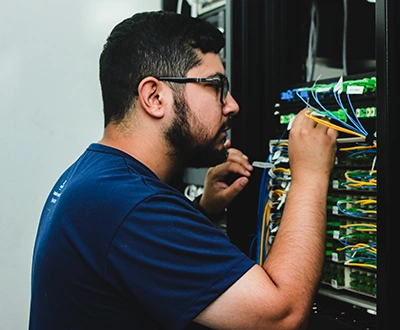 Imagem de treinamento do setor do suporte técnico